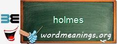 WordMeaning blackboard for holmes